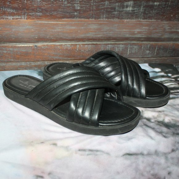 Mila Paoli Quilter Leather Slides  Made in Italy  🌵 - Picture 1 of 8